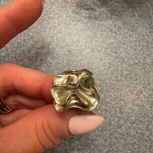 Silpada Sculpted Floral Gold-Tone Ring